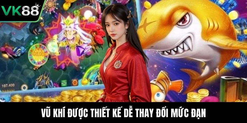 Vũ khí được thiết kế dễ thay đổi mức đạn